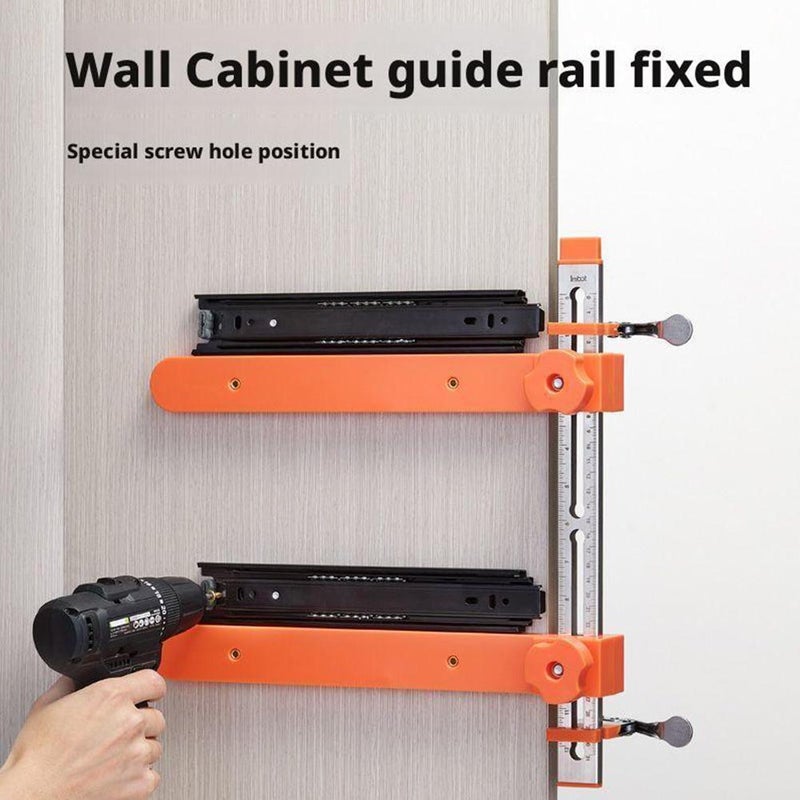 Drawer Slide Installation Jig Kit, Cabinet Hardware Jigs with Magnetic Arm Punch Locator, Precision Drawer Slide Jig Kit for Cabinets, Drawers, Desks, Adjustable Precision Cabinet Hardware Jig - Image 4